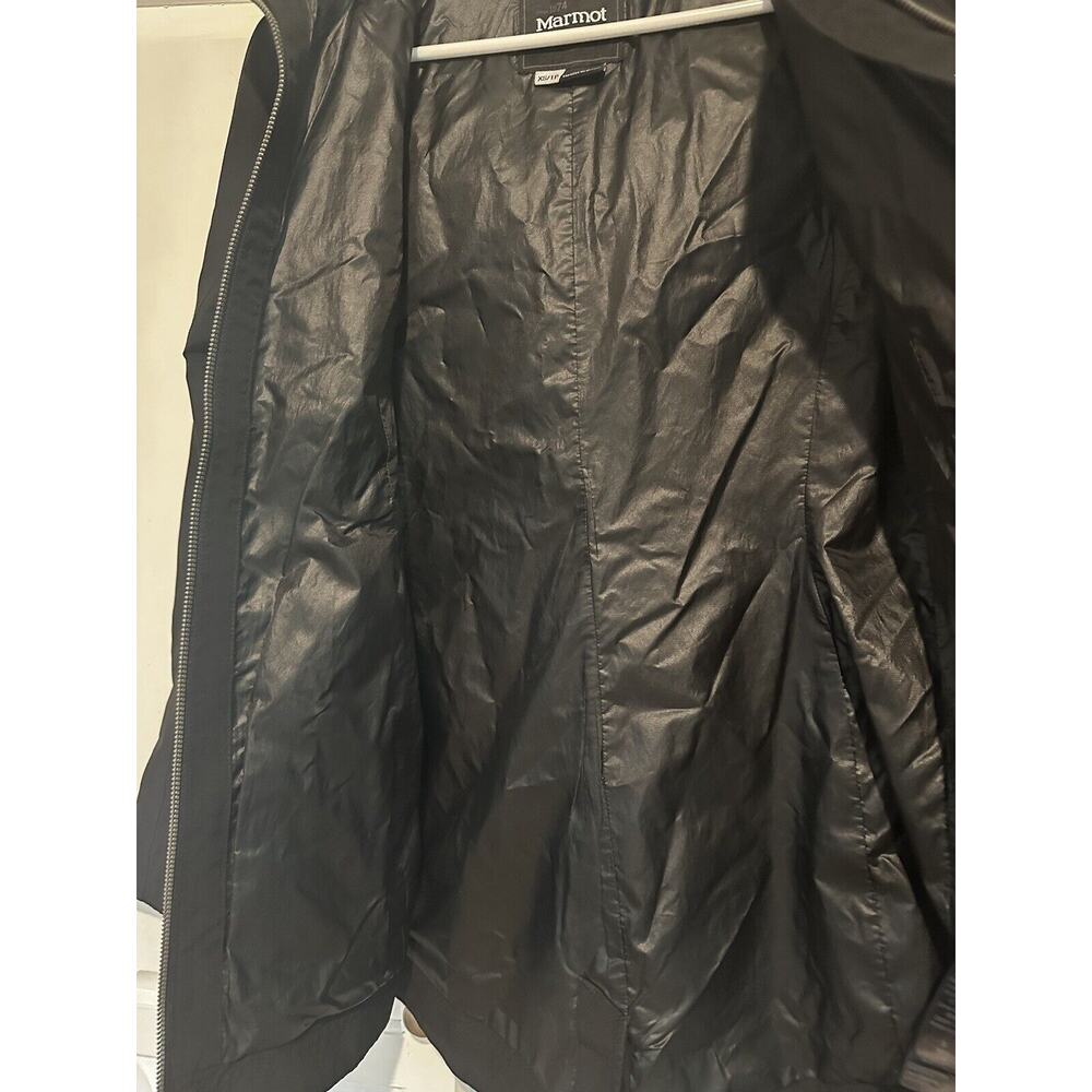 Marmot Womens Zippered High Neck Long Sleeved Hooded Rain Jacket Black Size XS - Picture 8 of 9